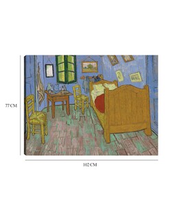 Foto 6 | Cuadro Decorativo - El Dormitorio (1889)- Vincent Van Gogh - Abstracto - 77x102 - Impresión En Lienzo - Fine Art Tj