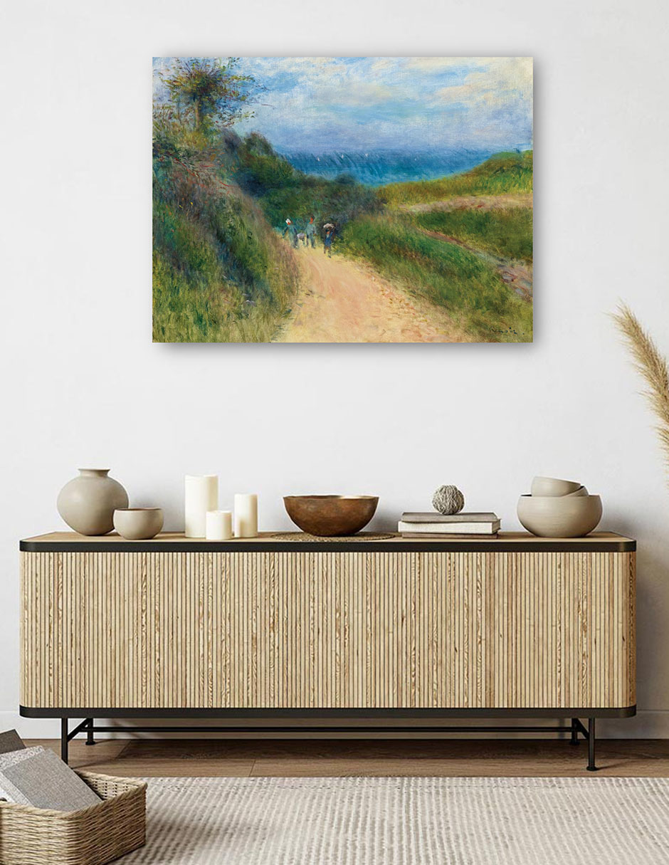 Foto 5 | Cuadro Decorativo - Ruta À ​​berneval- Pierre-auguste Renoir  - Religión - 69x92 - Impresión En Lienzo - Fine Art Tj