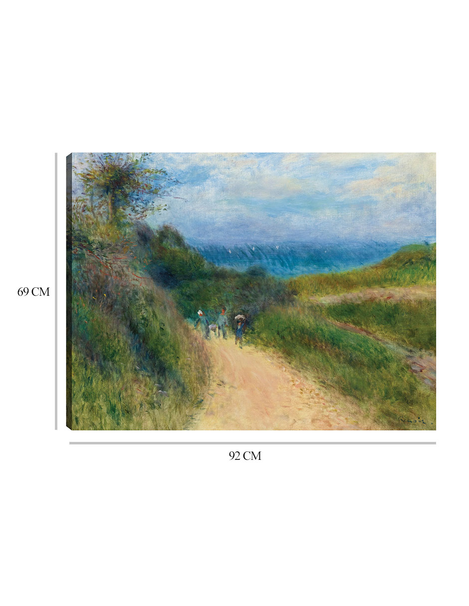 Foto 7 pulgar | Cuadro Decorativo - Ruta À ​​berneval- Pierre-auguste Renoir  - Religión - 69x92 - Impresión En Lienzo - Fine Art Tj