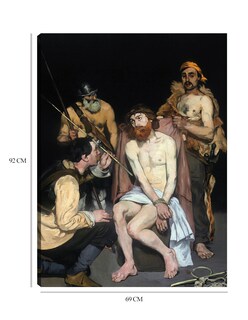 Foto 6 | Cuadro Decorativo - Jesús Burlado Por Los Soldados (1865)- Edouard Manet - Religión - 69x92 - Impresión En Lie