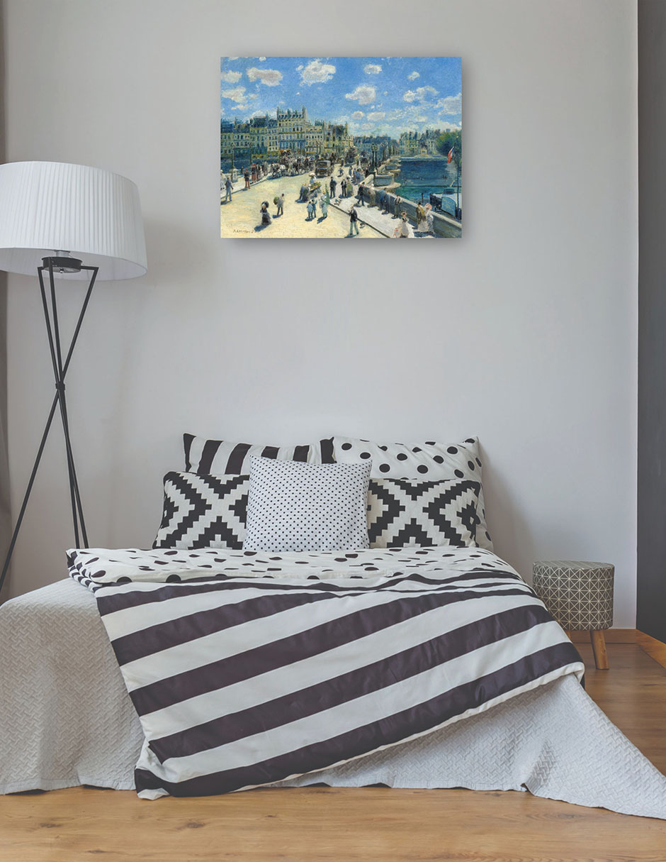 Foto 4 pulgar | Cuadro Decorativo - Puente Nuevo París- Pierre-auguste Renoir - Religión - 28x36 - Impresión En Lienzo - Fine Art Tj