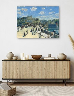 Foto 5 | Cuadro Decorativo - Puente Nuevo París- Pierre-auguste Renoir - Religión - 28x36 - Impresión En Lienzo - Fine Art Tj