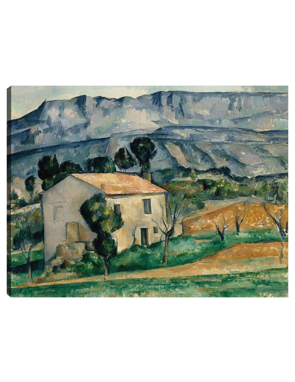 Cuadro Decorativo - Casa En Provenza (1885)- Paul Cézanne - Religión - 46x61 - Impresión En Lienzo - Fine Art Tj