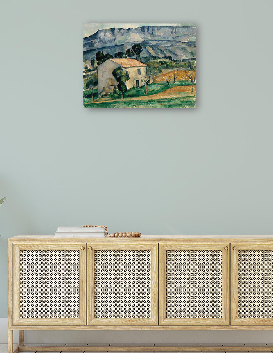 Foto 5 pulgar | Cuadro Decorativo - Casa En Provenza (1885)- Paul Cézanne - Religión - 46x61 - Impresión En Lienzo - Fine Art Tj