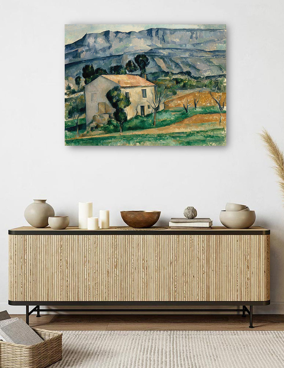 Foto 6 pulgar | Cuadro Decorativo - Casa En Provenza (1885)- Paul Cézanne - Religión - 46x61 - Impresión En Lienzo - Fine Art Tj