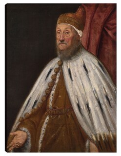 Foto 1 | Cuadro Decorativo - Dux Pietro Loredano- Jacopo Tintoretto - Fotografía - 69x92 - Impresión En Lienzo - Fine Art Tj