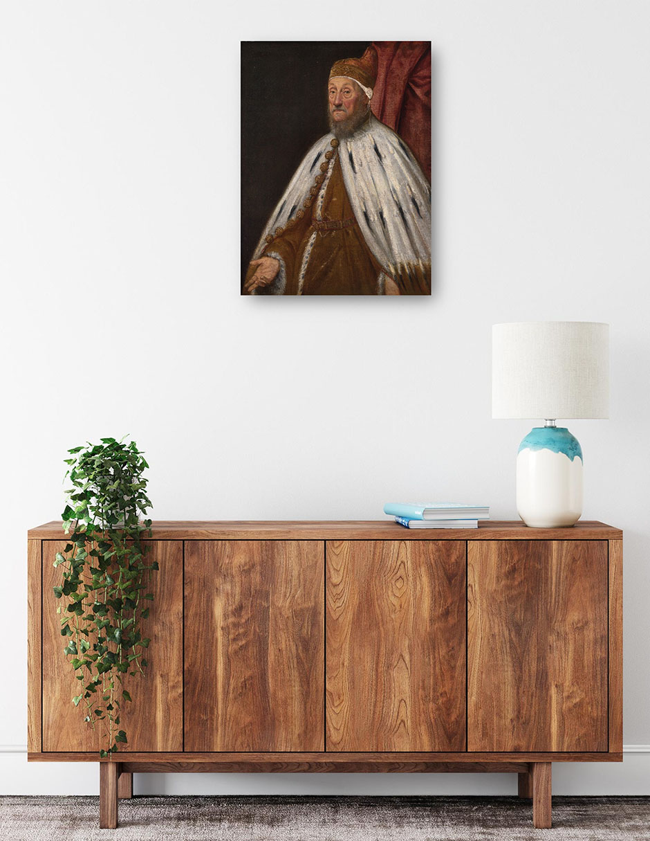 Foto 2 | Cuadro Decorativo - Dux Pietro Loredano- Jacopo Tintoretto - Fotografía - 69x92 - Impresión En Lienzo - Fine Art Tj