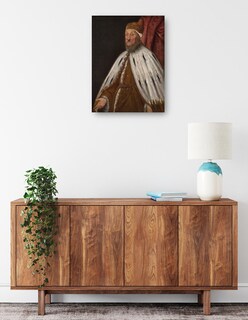 Foto 2 | Cuadro Decorativo - Dux Pietro Loredano- Jacopo Tintoretto - Fotografía - 69x92 - Impresión En Lienzo - Fine Art Tj