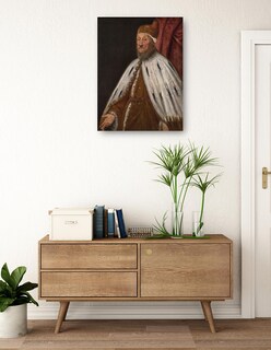 Foto 3 | Cuadro Decorativo - Dux Pietro Loredano- Jacopo Tintoretto - Fotografía - 69x92 - Impresión En Lienzo - Fine Art Tj