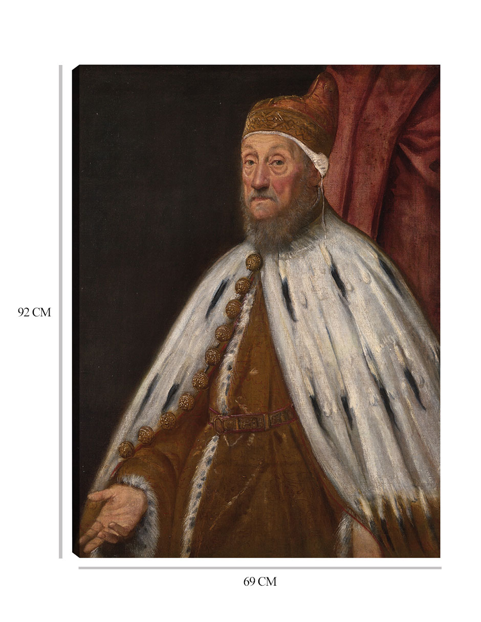 Foto 6 | Cuadro Decorativo - Dux Pietro Loredano- Jacopo Tintoretto - Fotografía - 69x92 - Impresión En Lienzo - Fine Art Tj