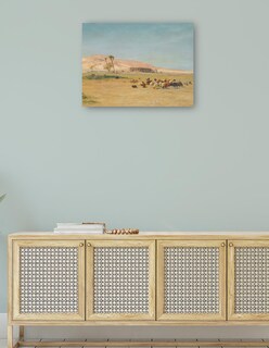 Foto 4 | Cuadro Decorativo - Paisaje Egipcio- Joseph Farquharson - Religión - 107x143 - Impresión En Lienzo - Fine Art Tj