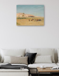 Foto 5 | Cuadro Decorativo - Paisaje Egipcio- Joseph Farquharson - Religión - 107x143 - Impresión En Lienzo - Fine Art Tj
