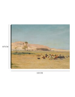 Foto 6 | Cuadro Decorativo - Paisaje Egipcio- Joseph Farquharson - Religión - 107x143 - Impresión En Lienzo - Fine Art Tj