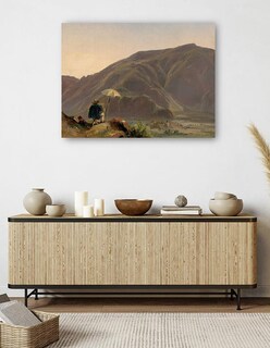 Foto 5 | Cuadro Decorativo - Vista De Bolzano Con Un Pintor- Jules Coignet - Paisaje - 69x92 - Impresión En Lienzo - Fine Art Tj
