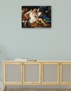 Foto 4 | Cuadro Decorativo - Diana Y Endimión (1690)- Johann Michael Rottmayr - Fotografía - 28x36 - Impresión En Lienzo