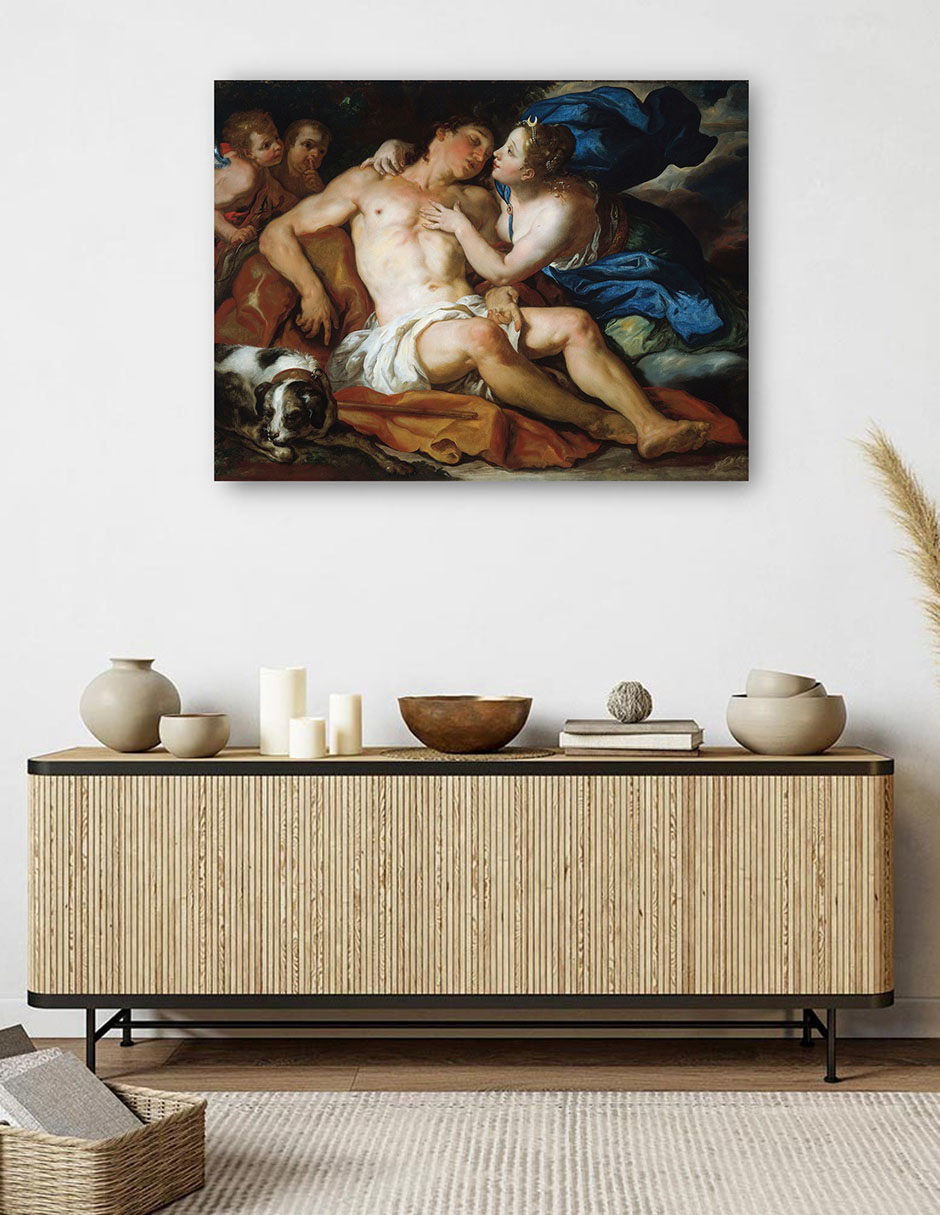 Foto 6 pulgar | Cuadro Decorativo - Diana Y Endimión (1690)- Johann Michael Rottmayr - Fotografía - 28x36 - Impresión En Lienzo