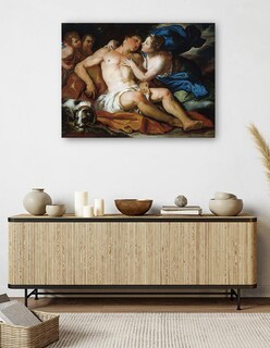 Foto 5 | Cuadro Decorativo - Diana Y Endimión (1690)- Johann Michael Rottmayr - Fotografía - 28x36 - Impresión En Lienzo
