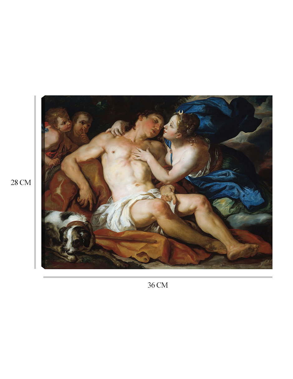Foto 7 pulgar | Cuadro Decorativo - Diana Y Endimión (1690)- Johann Michael Rottmayr - Fotografía - 28x36 - Impresión En Lienzo