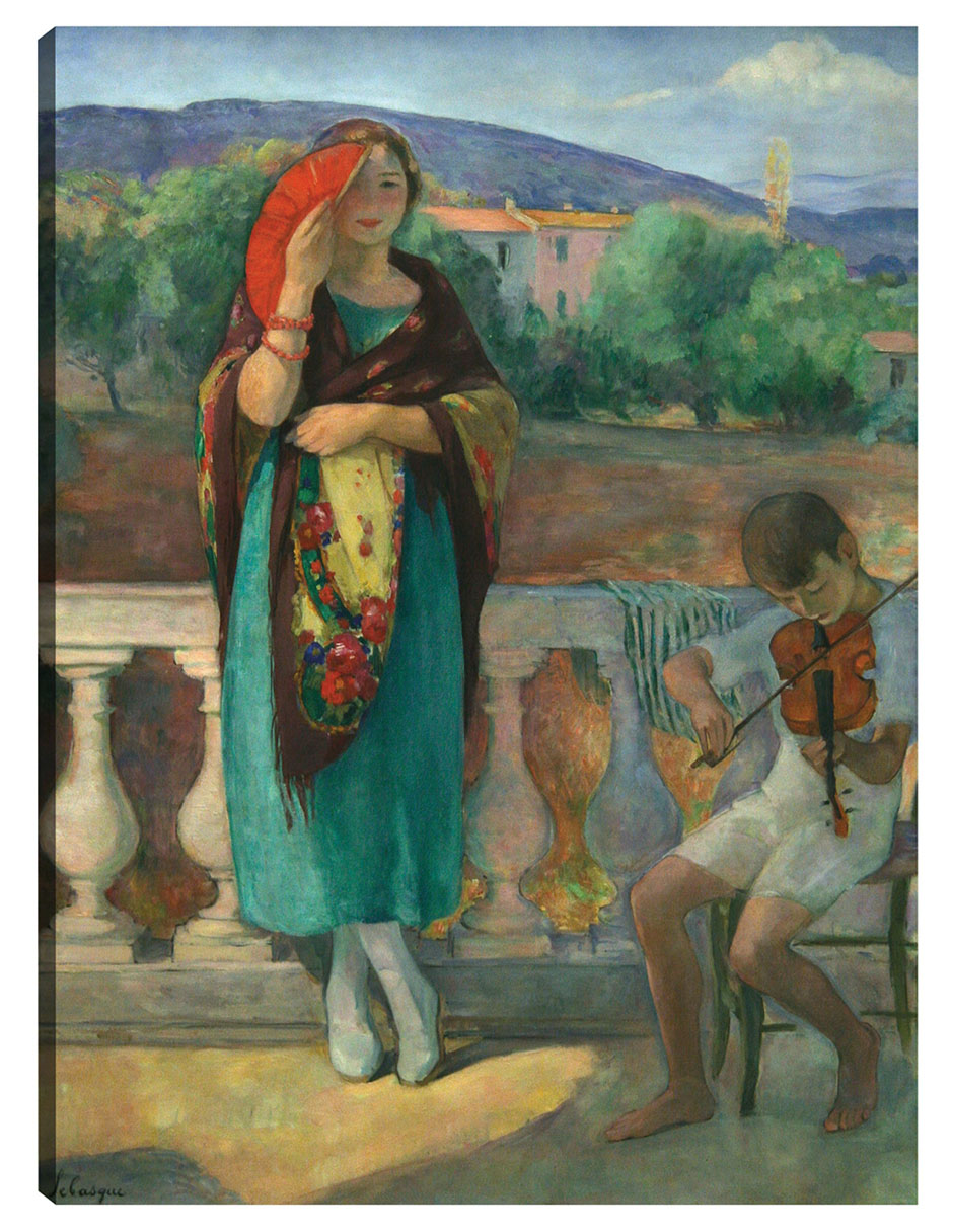 Foto 2 pulgar | Cuadro Decorativo - En El Balcón (1920)- Henri Lebasque - Fotografía - 28x36 - Impresión En Lienzo - Fine Art Tj