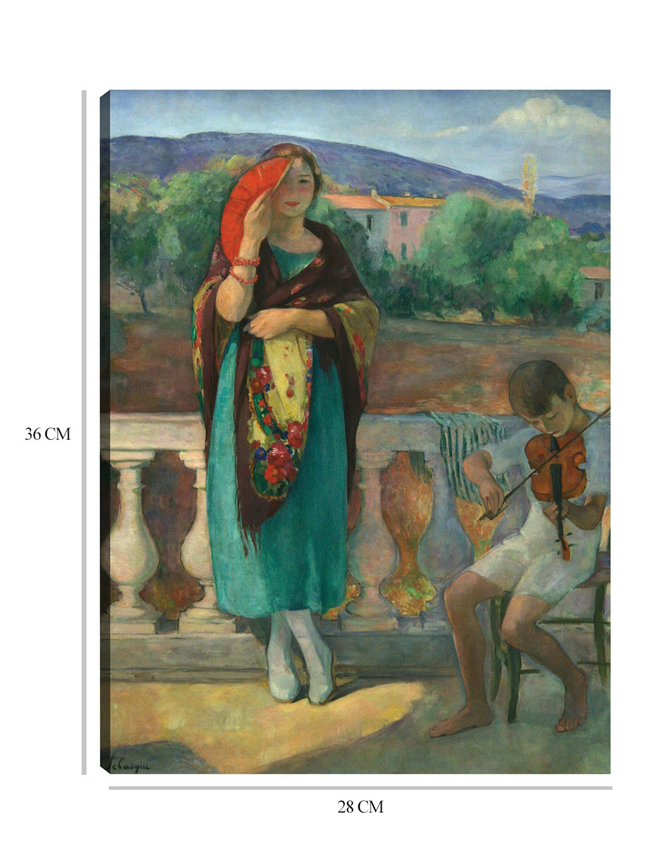 Foto 7 pulgar | Cuadro Decorativo - En El Balcón (1920)- Henri Lebasque - Fotografía - 28x36 - Impresión En Lienzo - Fine Art Tj