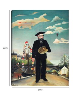 Foto 6 | Cuadro Decorativo - Yo Mismo: Retrato – Paisaje (1890)- Henri Rousseau - Fotografía - 28x36 - Impresión En Li