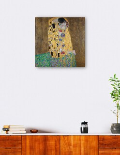 Foto 5 | Cuadro Decorativo - El Beso- Gustav Klimt - Abstracto - 72x72 - Impresión En Lienzo - Fine Art Tj