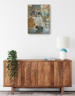 Foto 2 | Cuadro Decorativo - En El Comedor- Berthe Morisot - Fotografía - 77x102 - Impresión En Lienzo - Fine Art Tj