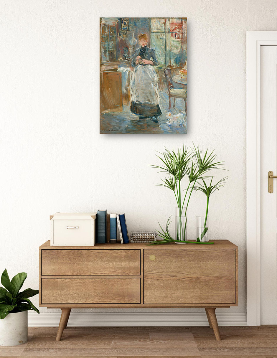 Foto 4 pulgar | Cuadro Decorativo - En El Comedor- Berthe Morisot - Fotografía - 77x102 - Impresión En Lienzo - Fine Art Tj