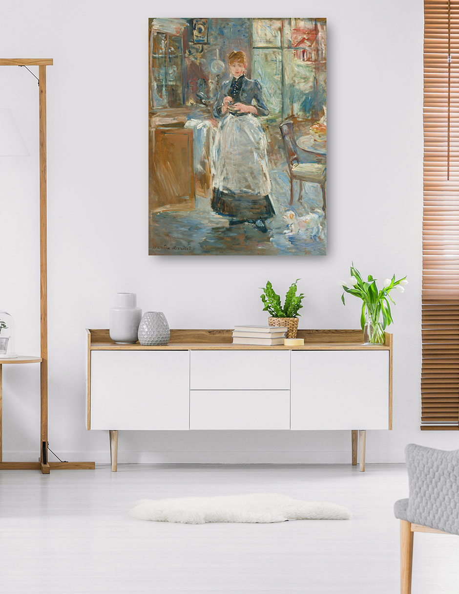 Foto 6 pulgar | Cuadro Decorativo - En El Comedor- Berthe Morisot - Fotografía - 77x102 - Impresión En Lienzo - Fine Art Tj