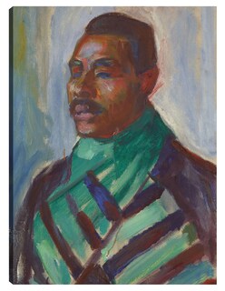 Foto 1 | Cuadro Decorativo - Africano Con Pañuelo Verde (1916)- Edvard Munch - Fotografía - 46x61 - Impresión En Lienzo -