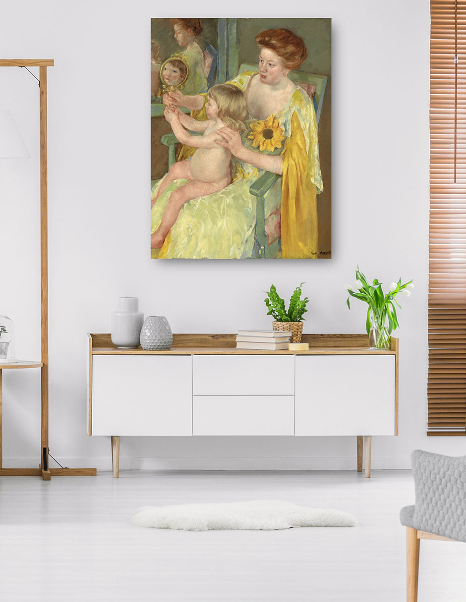 Foto 6 pulgar | Cuadro Decorativo - Madre E Hijo (c. 1905)- Mary Cassatt - Fotografía - 46x61 - Impresión En Lienzo - Fine Art Tj