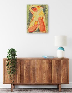 Foto 2 | Cuadro Decorativo - Mujer Con Frutas (1937-1938)- Mikuláš Galanda - Abstracto - 69x92 - Impresión En Lienzo - Fine A
