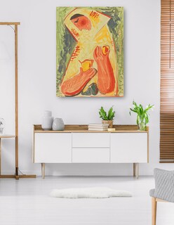 Foto 5 | Cuadro Decorativo - Mujer Con Frutas (1937-1938)- Mikuláš Galanda - Abstracto - 69x92 - Impresión En Lienzo - Fine A