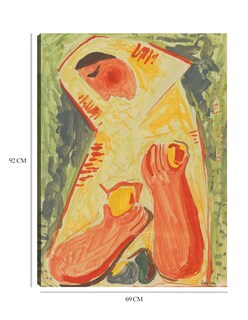 Foto 6 | Cuadro Decorativo - Mujer Con Frutas (1937-1938)- Mikuláš Galanda - Abstracto - 69x92 - Impresión En Lienzo - Fine A