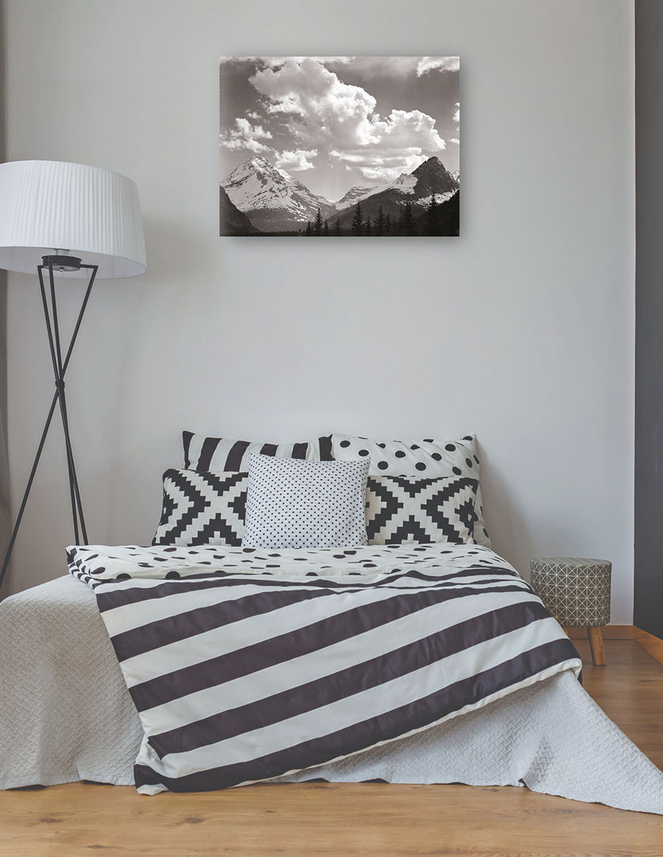 Foto 3 | Cuadro Decorativo - Parque Nacional Los Glaciares, Montana- Ansel Adams - Religión - 77x102 - Impresión En Lien