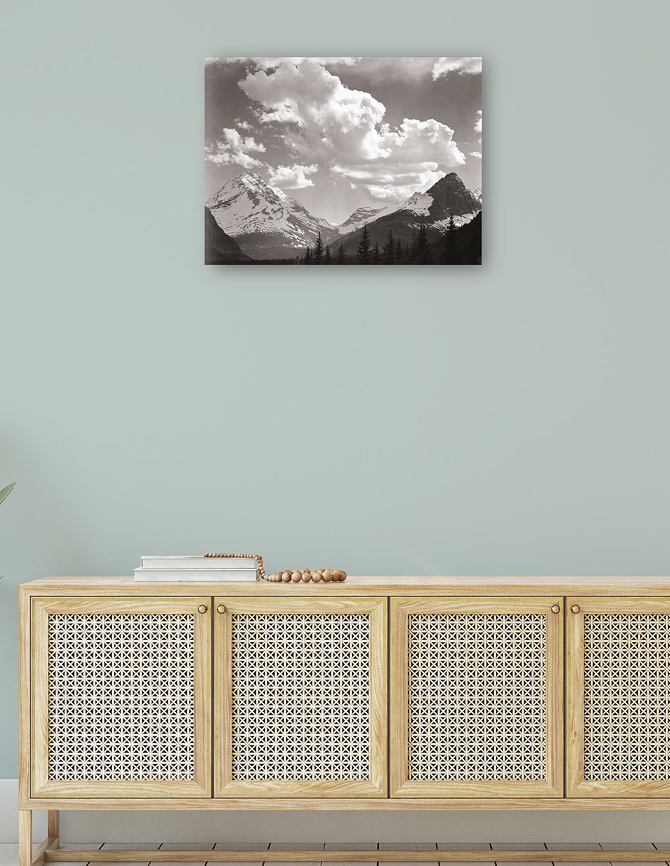 Foto 5 pulgar | Cuadro Decorativo - Parque Nacional Los Glaciares, Montana- Ansel Adams - Religión - 77x102 - Impresión En Lien