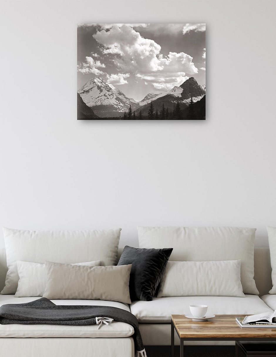 Foto 6 pulgar | Cuadro Decorativo - Parque Nacional Los Glaciares, Montana- Ansel Adams - Religión - 77x102 - Impresión En Lien