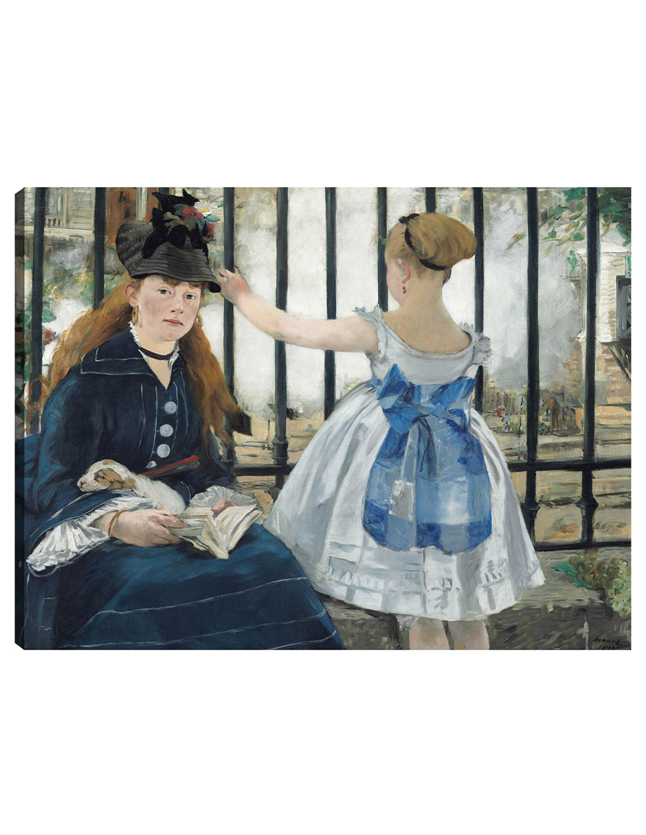 Foto 2 pulgar | Cuadro Decorativo - La Vía Del Tren- Edouard Manet - Religión - 77x102 - Impresión En Lienzo - Fine Art Tj