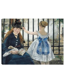 Foto 1 | Cuadro Decorativo - La Vía Del Tren- Edouard Manet - Religión - 77x102 - Impresión En Lienzo - Fine Art Tj