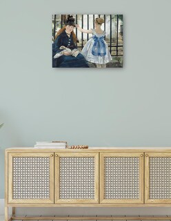 Foto 4 | Cuadro Decorativo - La Vía Del Tren- Edouard Manet - Religión - 77x102 - Impresión En Lienzo - Fine Art Tj
