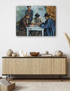 Foto 5 | Cuadro Decorativo - Los Jugadores De Cartas (1890-1892)- Paul Cézanne - Religión - 69x92 - Impresión En Lienzo -