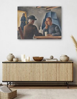 Foto 5 | Cuadro Decorativo - En Una Posada (1927)- Mikuláš Galanda - Fotografía - 77x102 - Impresión En Lienzo - Fine Art Tj