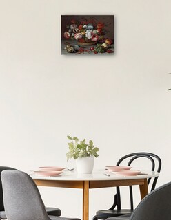 Foto 2 | Cuadro Decorativo - Cesta De Flores- Balthasar Van Der Ast - Clásicos - 69x92 - Impresión En Lienzo - Fine Art Tj