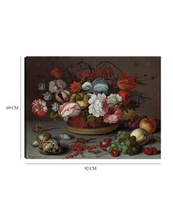 Foto 6 | Cuadro Decorativo - Cesta De Flores- Balthasar Van Der Ast - Clásicos - 69x92 - Impresión En Lienzo - Fine Art Tj