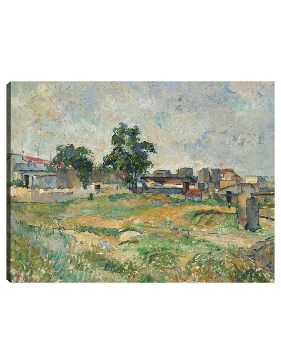 Foto 2 pulgar | Cuadro Decorativo - Paisaje Cerca De París (c. 1876)- Paul Cézanne - Religión - 46x61 - Impresión En Lienzo - Fine