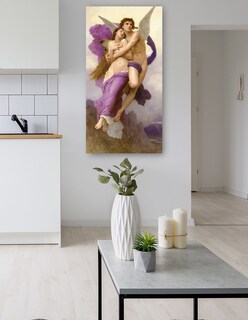 Foto 5 | Cuadro Decorativo - El Rapto De Psique (1895)- William Bouguereau - Religión - 34x64 - Impresión En Lienzo - Fine Art