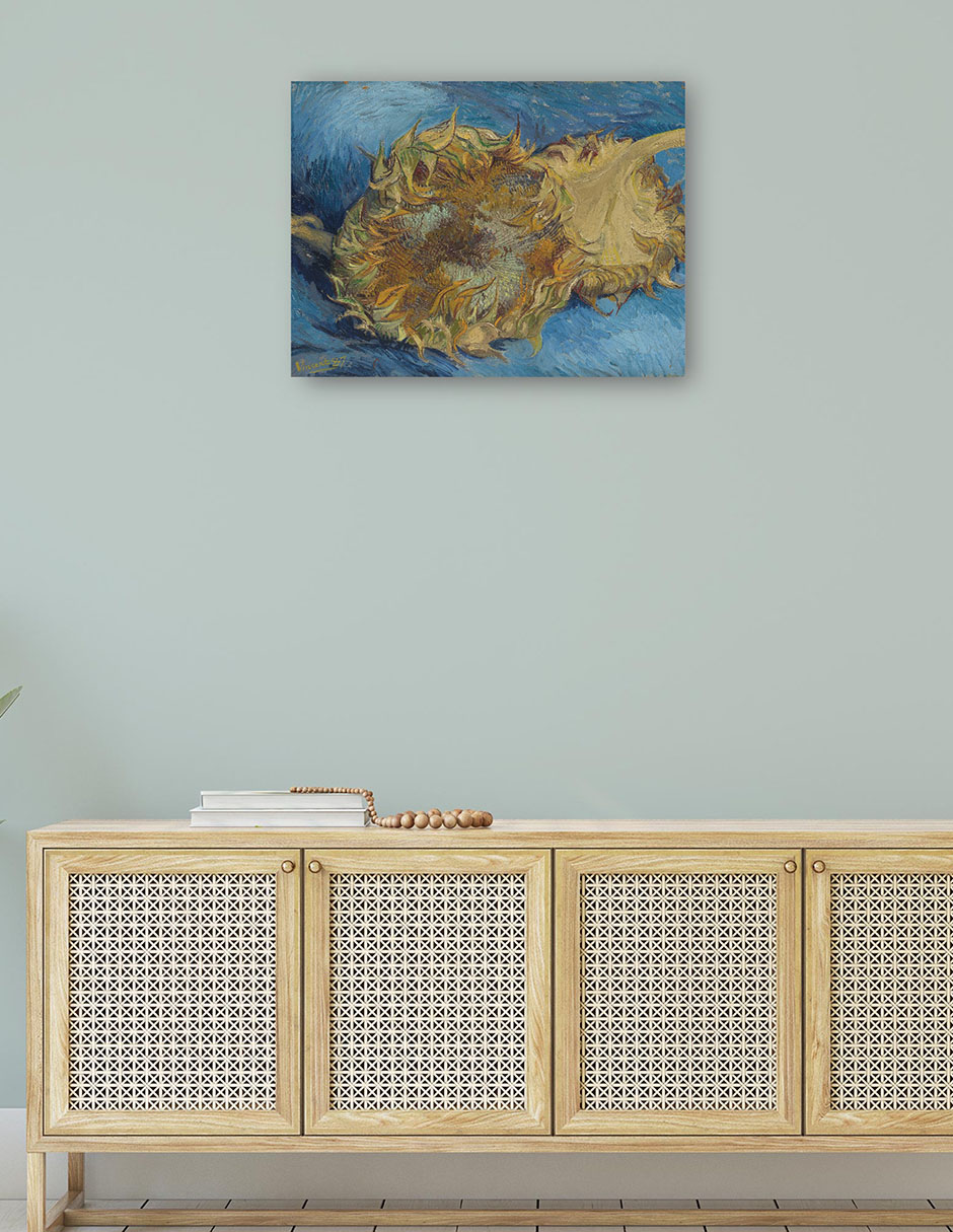 Foto 4 | Cuadro Decorativo - Girasoles (1887)- Vincent Van Gogh - Religión - 69x92 - Impresión En Lienzo - Fine Art Tj