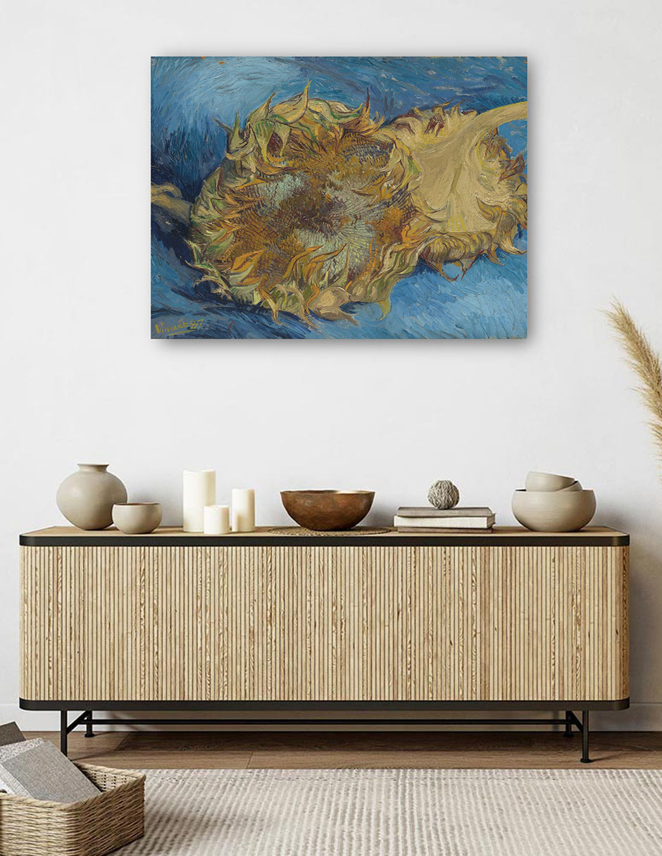 Foto 5 | Cuadro Decorativo - Girasoles (1887)- Vincent Van Gogh - Religión - 69x92 - Impresión En Lienzo - Fine Art Tj
