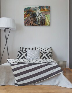 Foto 3 | Cuadro Decorativo - Arado De Otoño (1919)- Edvard Munch - Animales - 77x102 - Impresión En Lienzo - Fine Art Tj