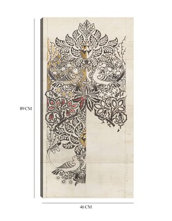 Foto 6 | Cuadro Decorativo - Paloma Y Rosa (1879)- William Morris - Abstracto - 46x89 - Impresión En Lienzo - Fine Art Tj